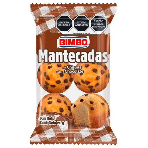 Mantecadas Con Chispas De Chocolate 190 G