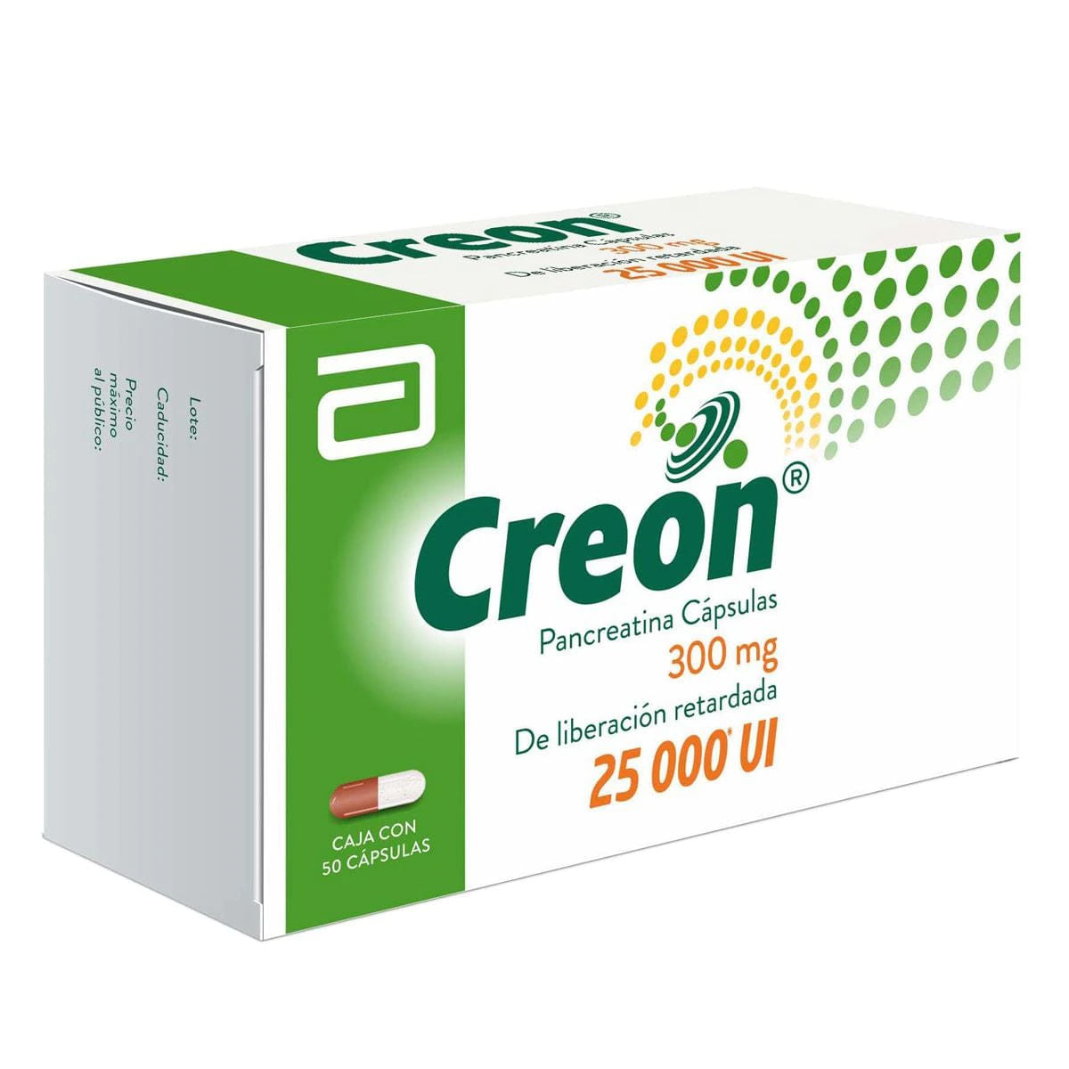 Creon 300 Mg 25000U Capsulas Con 50