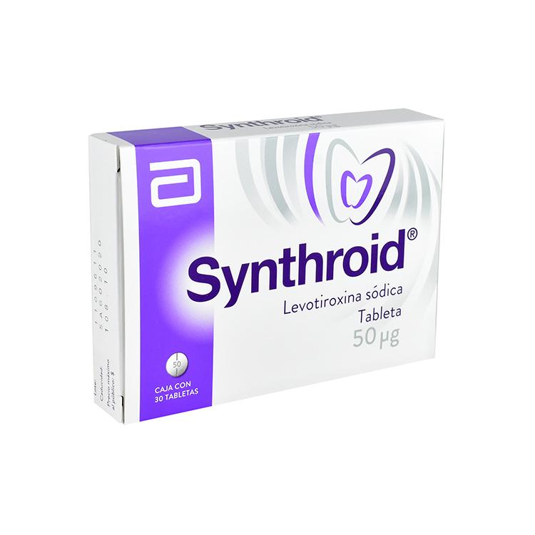 Synthroid 50 Mcg Con 30 Tabletas