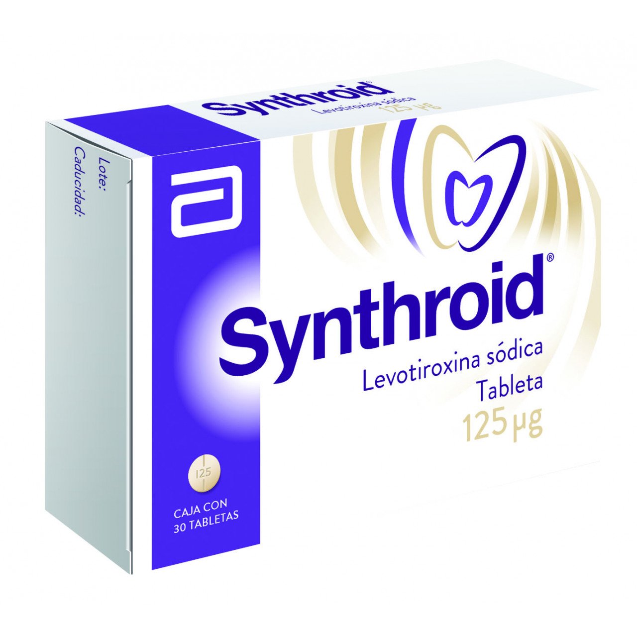 Synthroid 125 Mcg Con 30 Tabletas