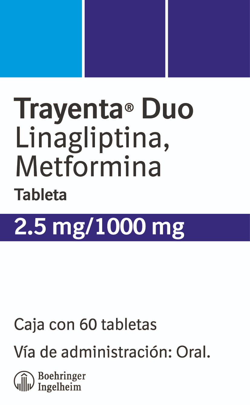 Trayenta Duo 2.5 1000 Mg Con 60 Tabletas