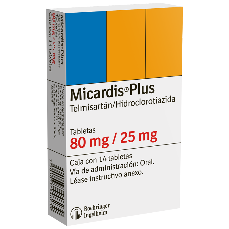 Micardis Plus 80 / 25 Mg Tabletas 14