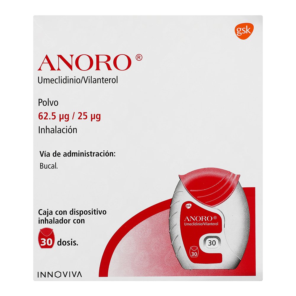 Anoro 62.5 25 Microgramos Polvo Para Inhalacion Con 30 Dosis