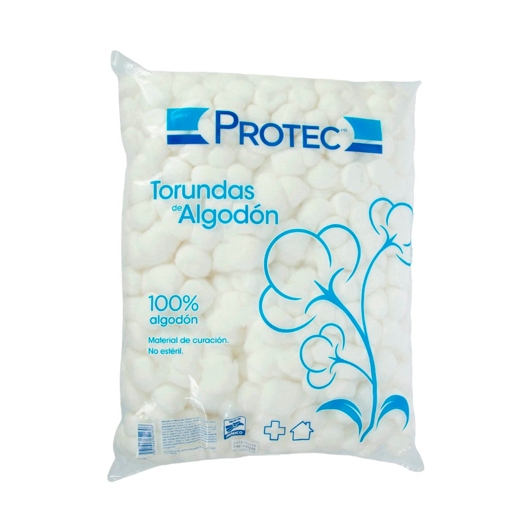 Torundas De Algodon Protec Bolsa 500 G