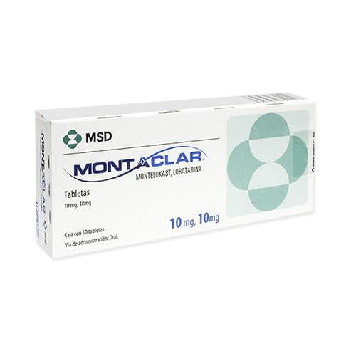 Montaclar 10/ 10 Mg Con 30 Tabletas