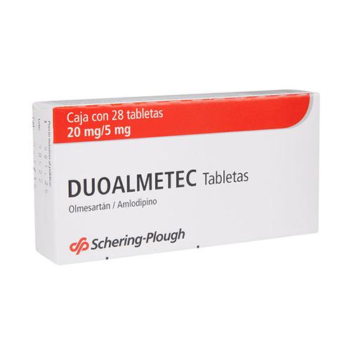 Duoalmetec 20/5Mg  Con 28 Tabletas