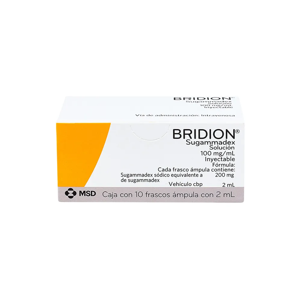 Bridion 100 Mg Con 10 Frascos Ampula De 2 Ml