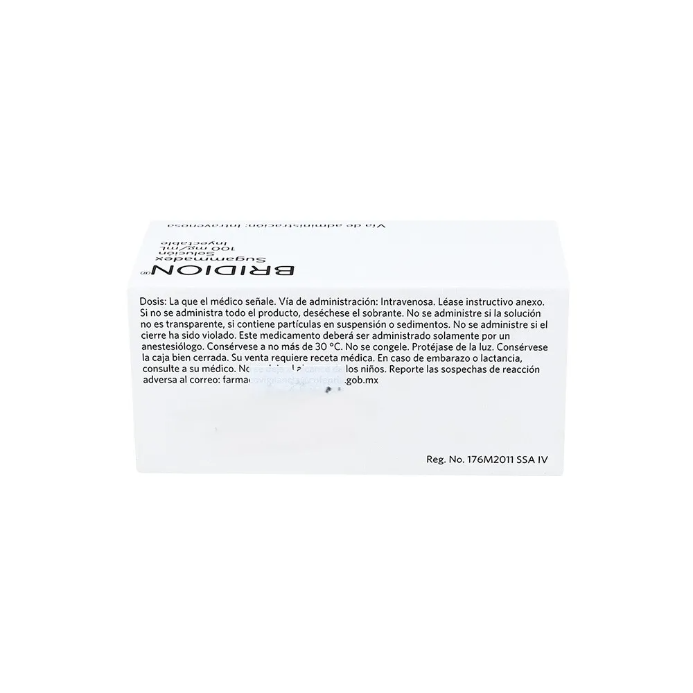 Bridion 100 Mg Con 10 Frascos Ampula De 2 Ml