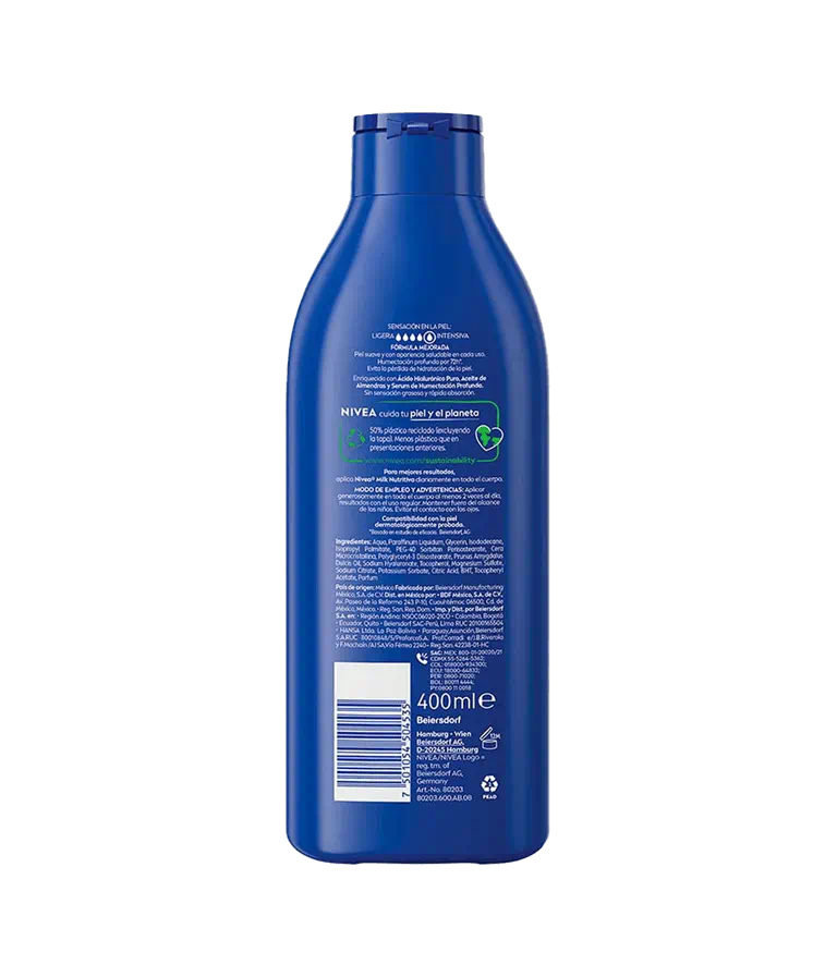 Crema Corporal Nivea Milk 400 Ml+ Crema 100 Ml
