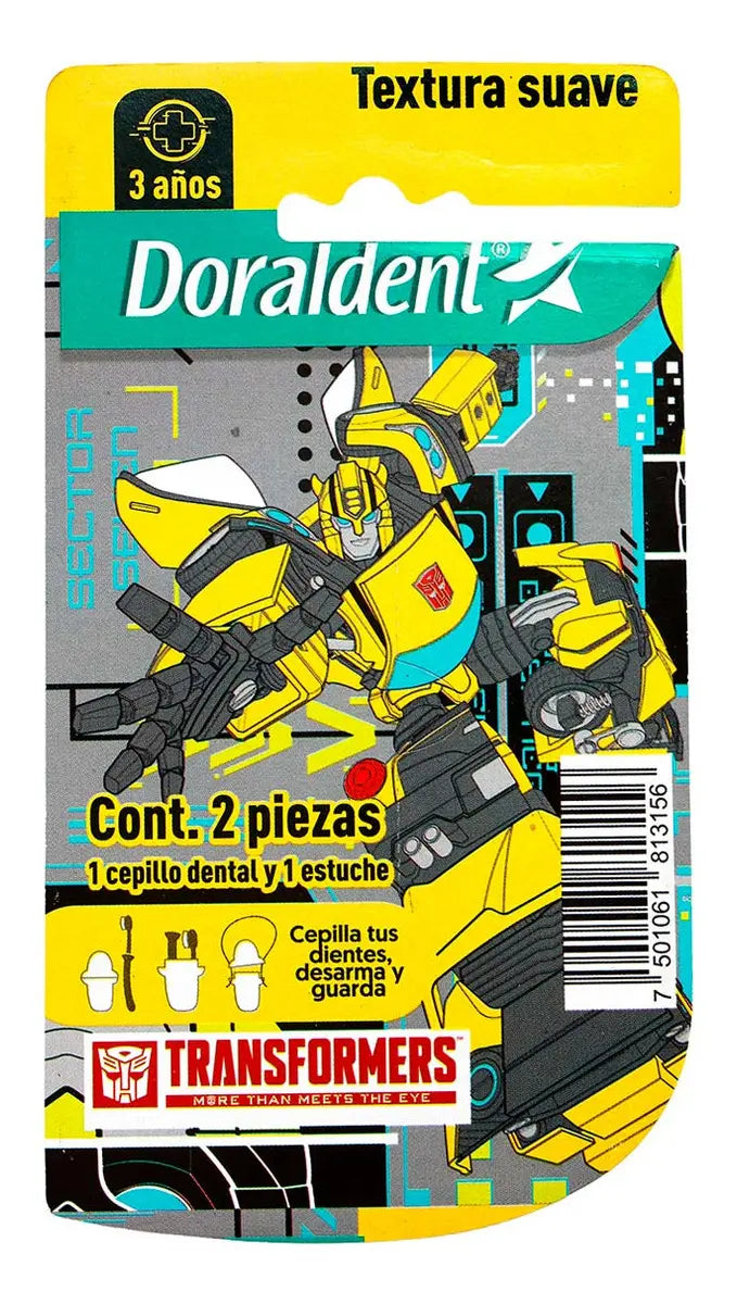 Estuche + Cepillo Dental Doraldent Transformers