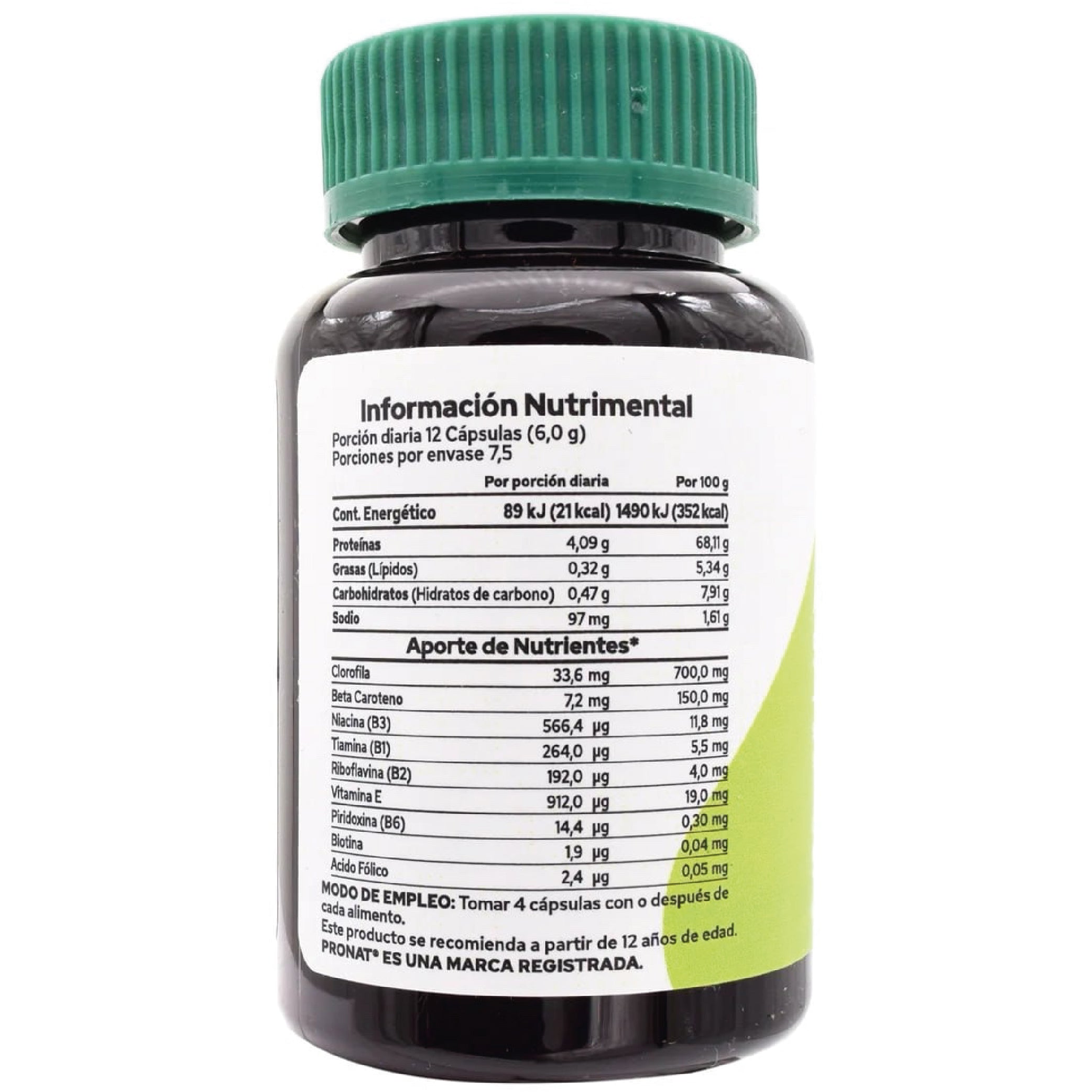Alga Spirulina 90 Capsulas Vegana