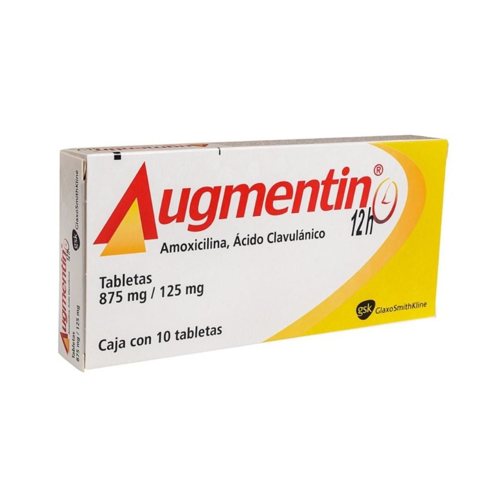 Augmentin 12 H 875/125 Mg Con 10 Tabletas