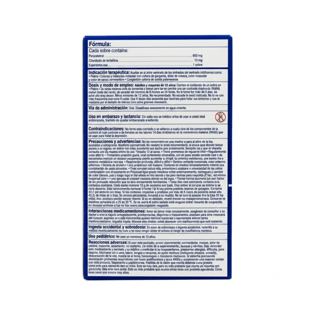 Theraflu Exrojo 10 Mg 6 Sobres