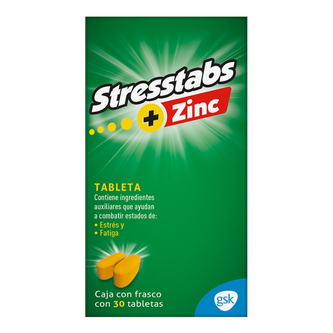 Stresstabs 600 Zinc Con 30 Tabletas