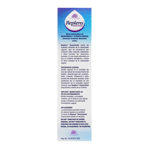 Replens Humectante Vaginal Cja C/6Apli5