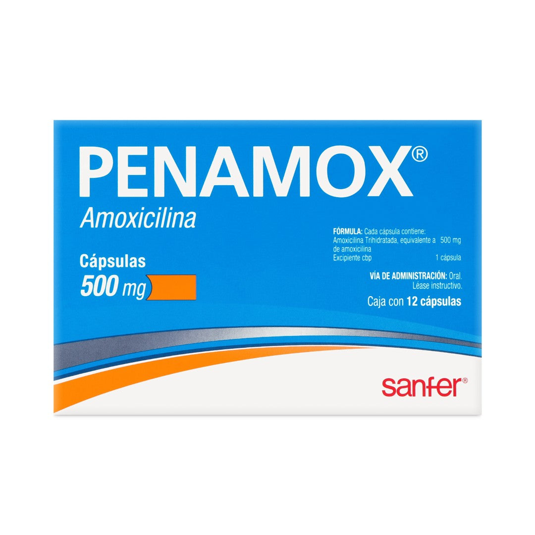 Penamox 500 Mg Con 12 Capsulas