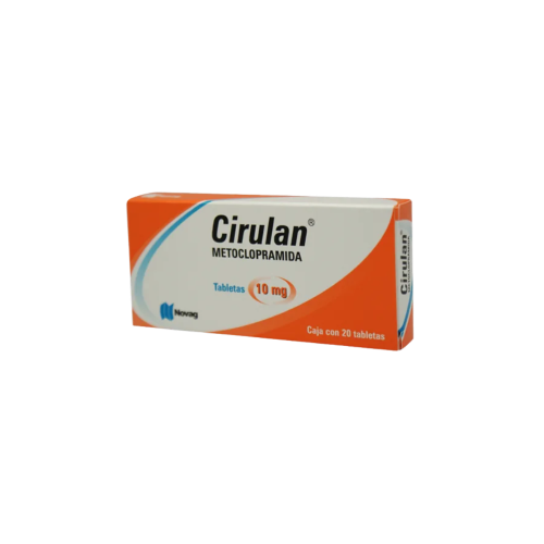 Cirulan (Metoclopramida) 10 Mg Con 20 Tabletas