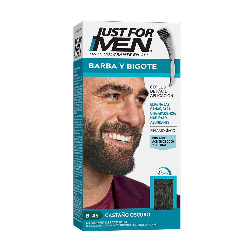Tinte Just For Men Barba Y Bigote Castaño Obscuro 306