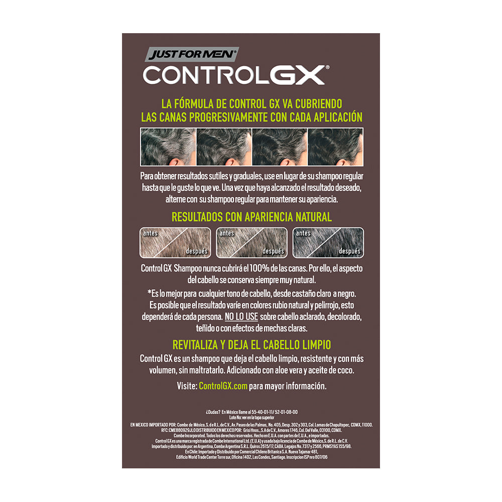 Shampoo Tintes F-Men Controlgx 118 Ml