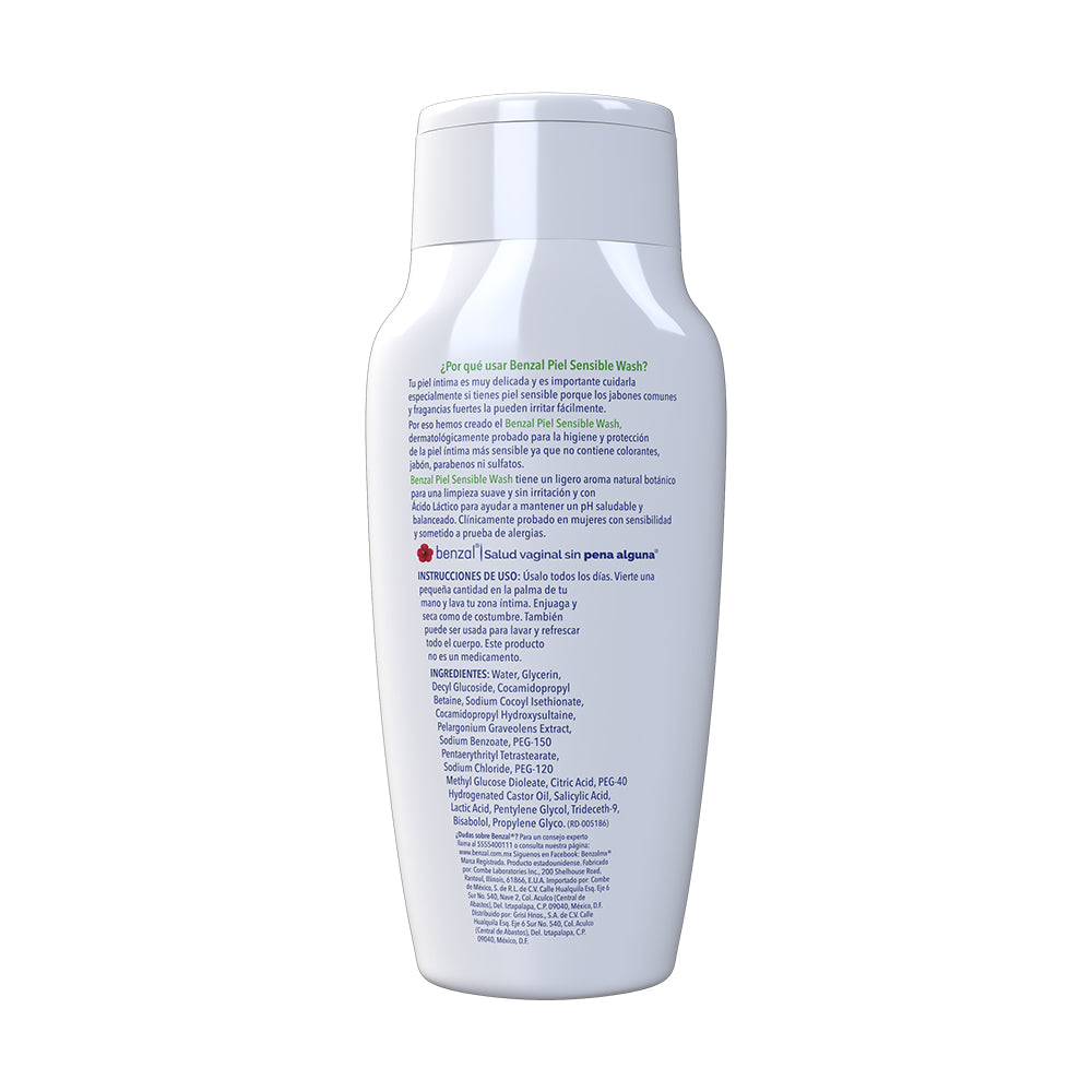 Benzal Shampoo Wash Piel Sensible 240 Ml