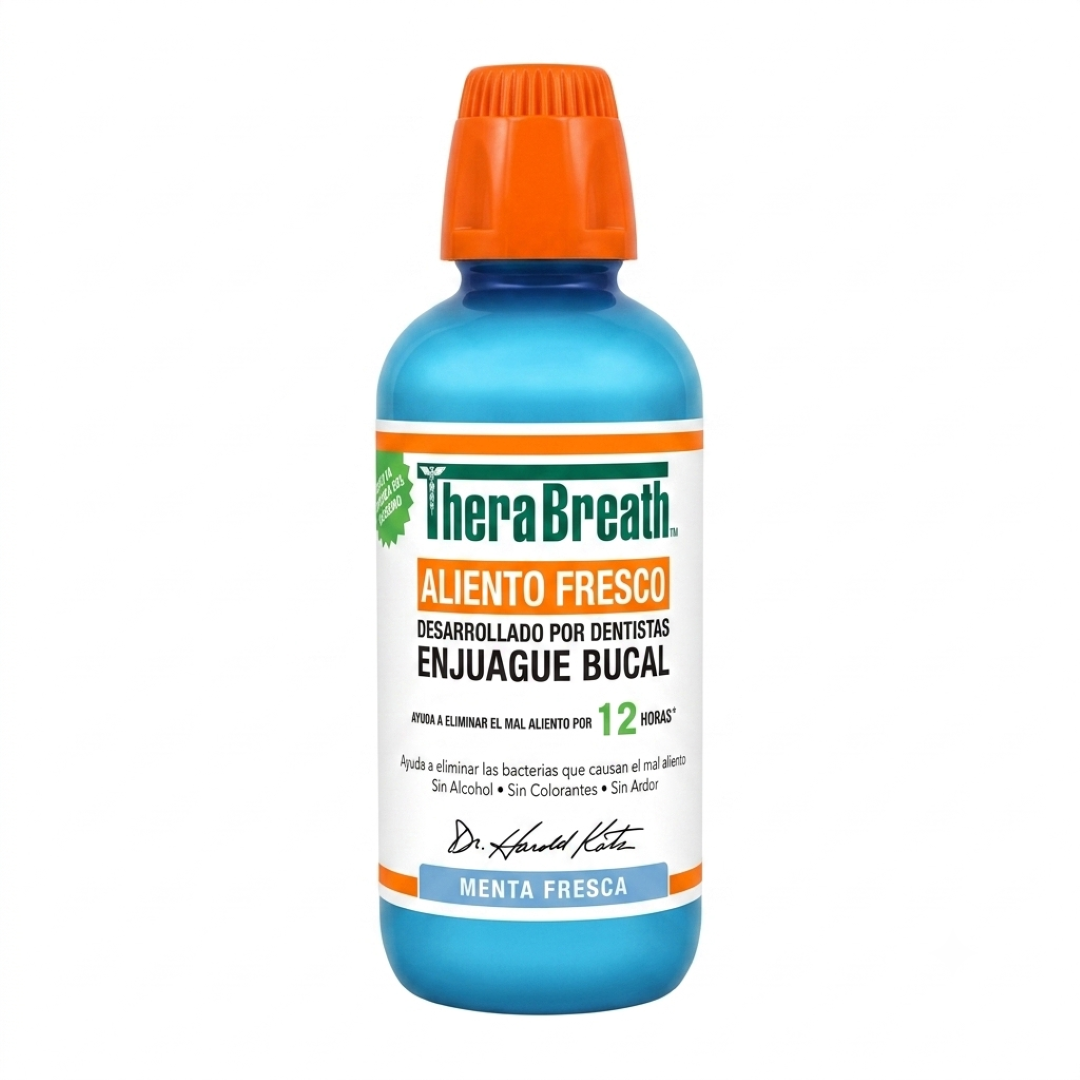 Enjuague Bucal Therabreath Menta Fresca 473 Ml