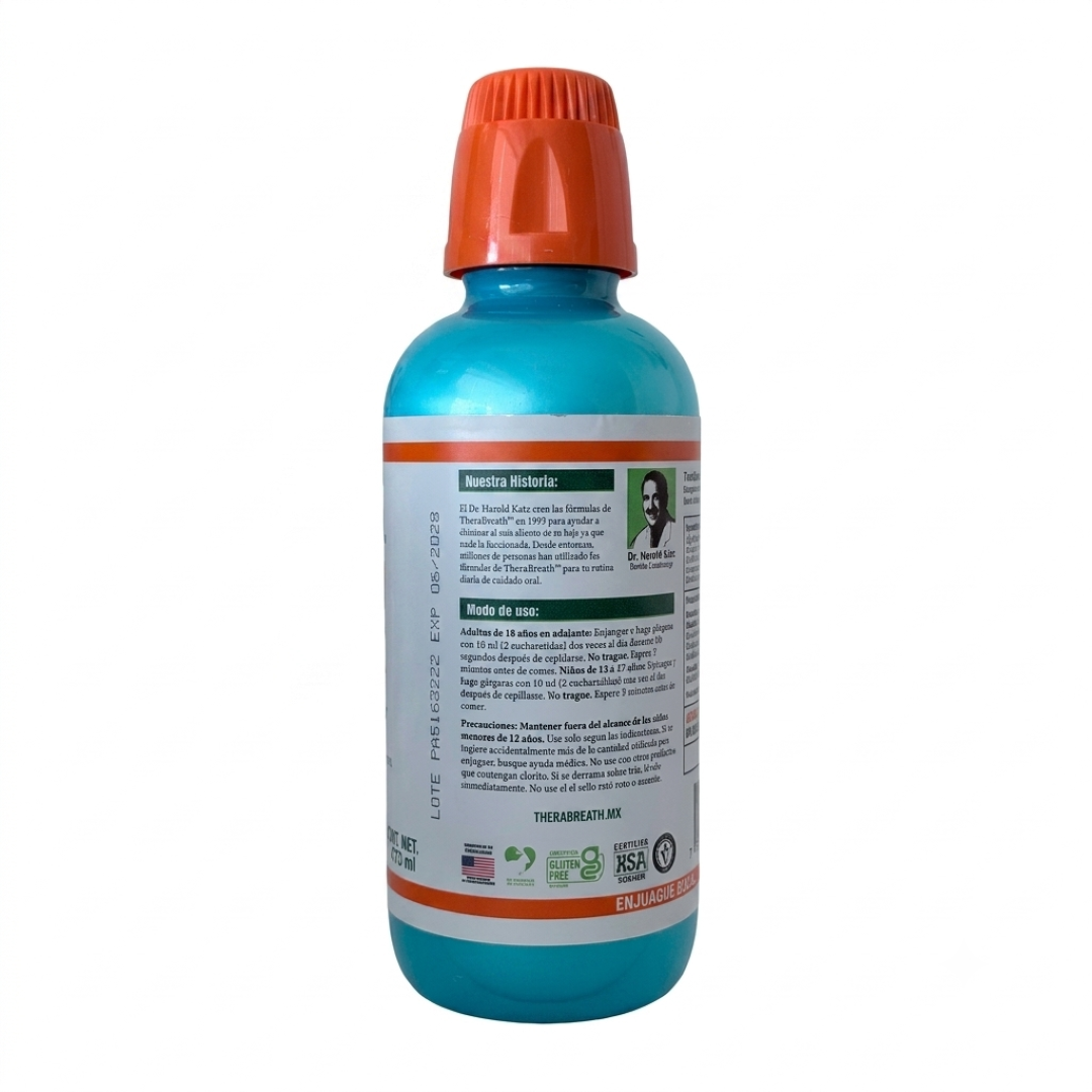 Enjuague Bucal Therabreath Menta Fresca 473 Ml