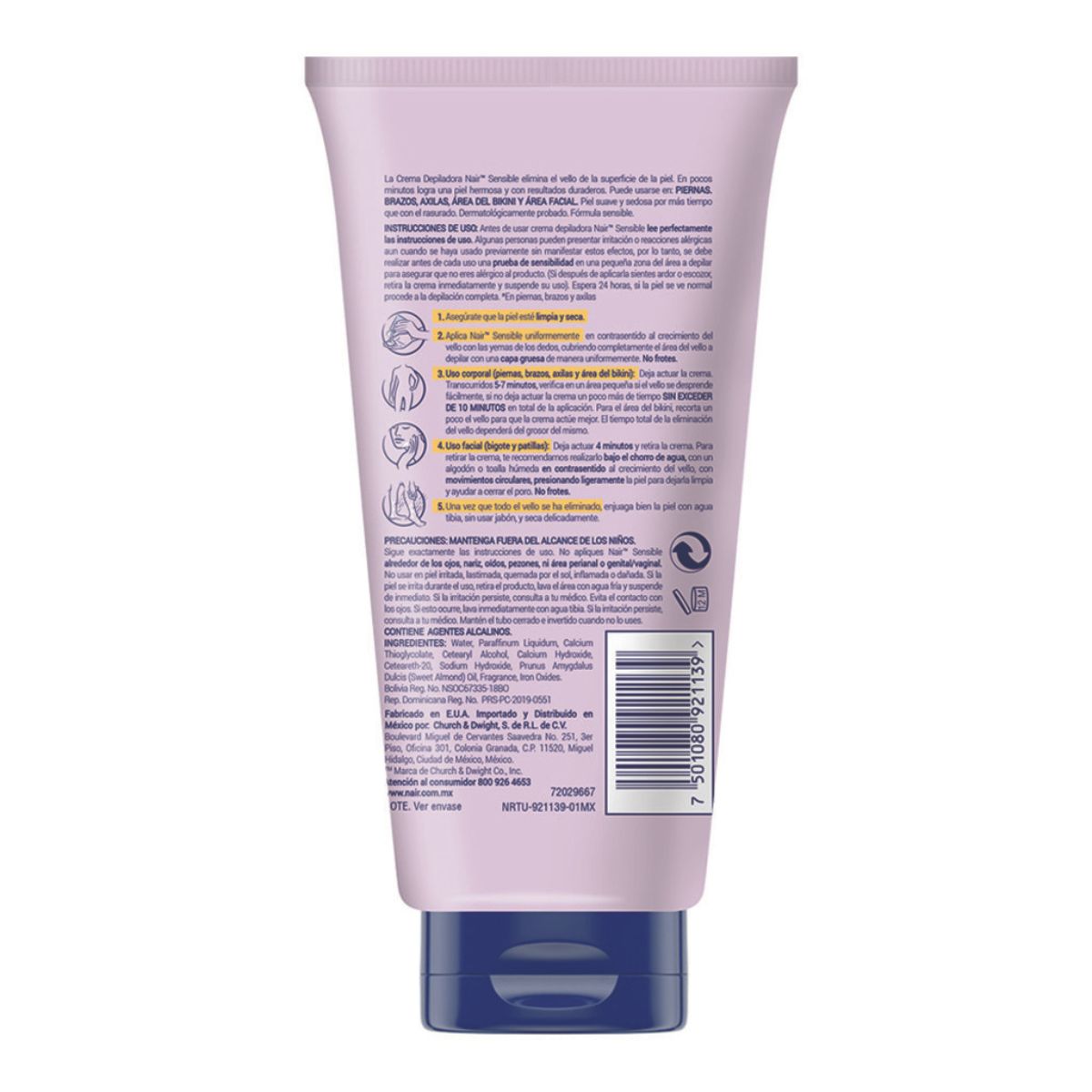 Crema Depiladora Nair Para Piel Sensible 150 Ml