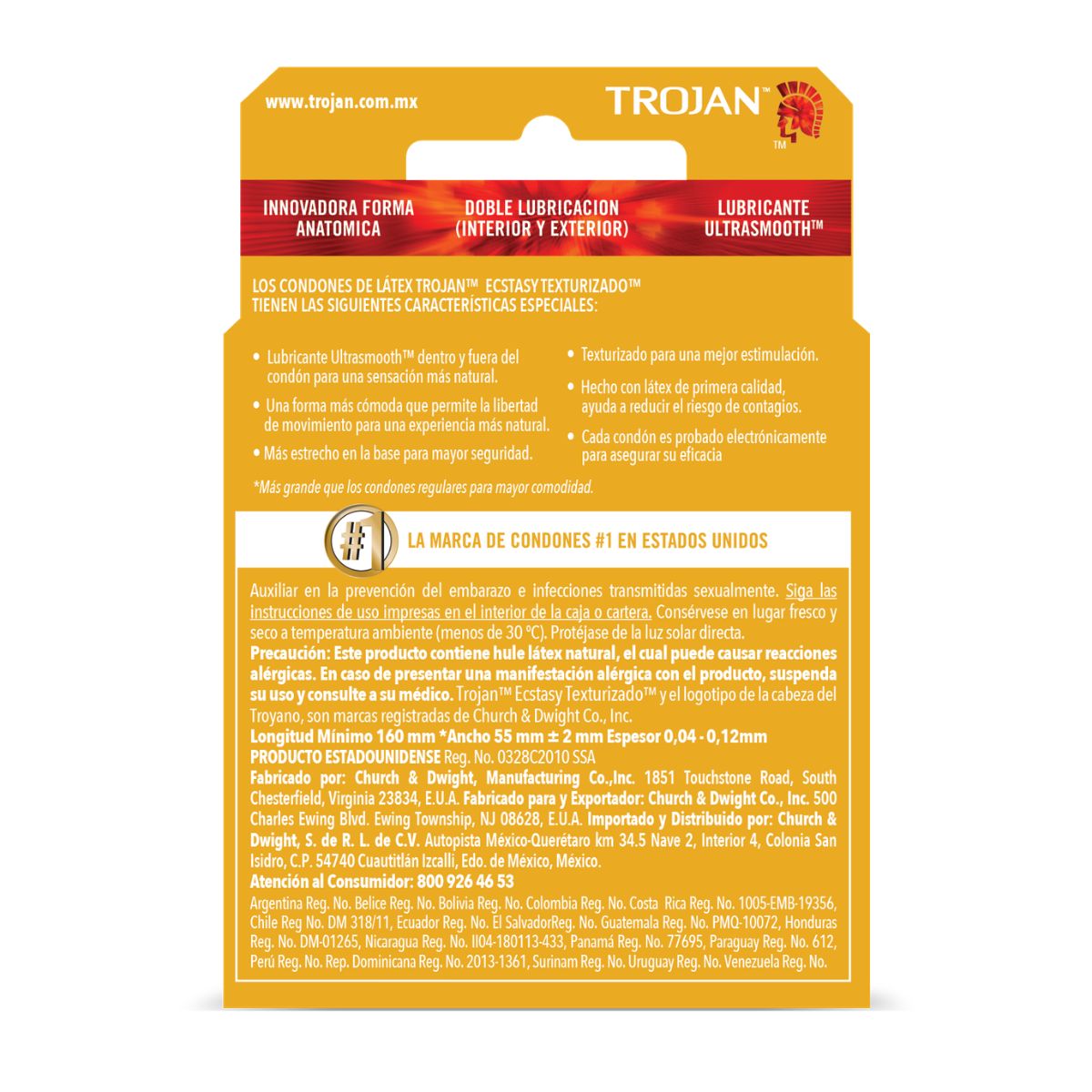 Preservativo Trojan Ecstasy Text C/2