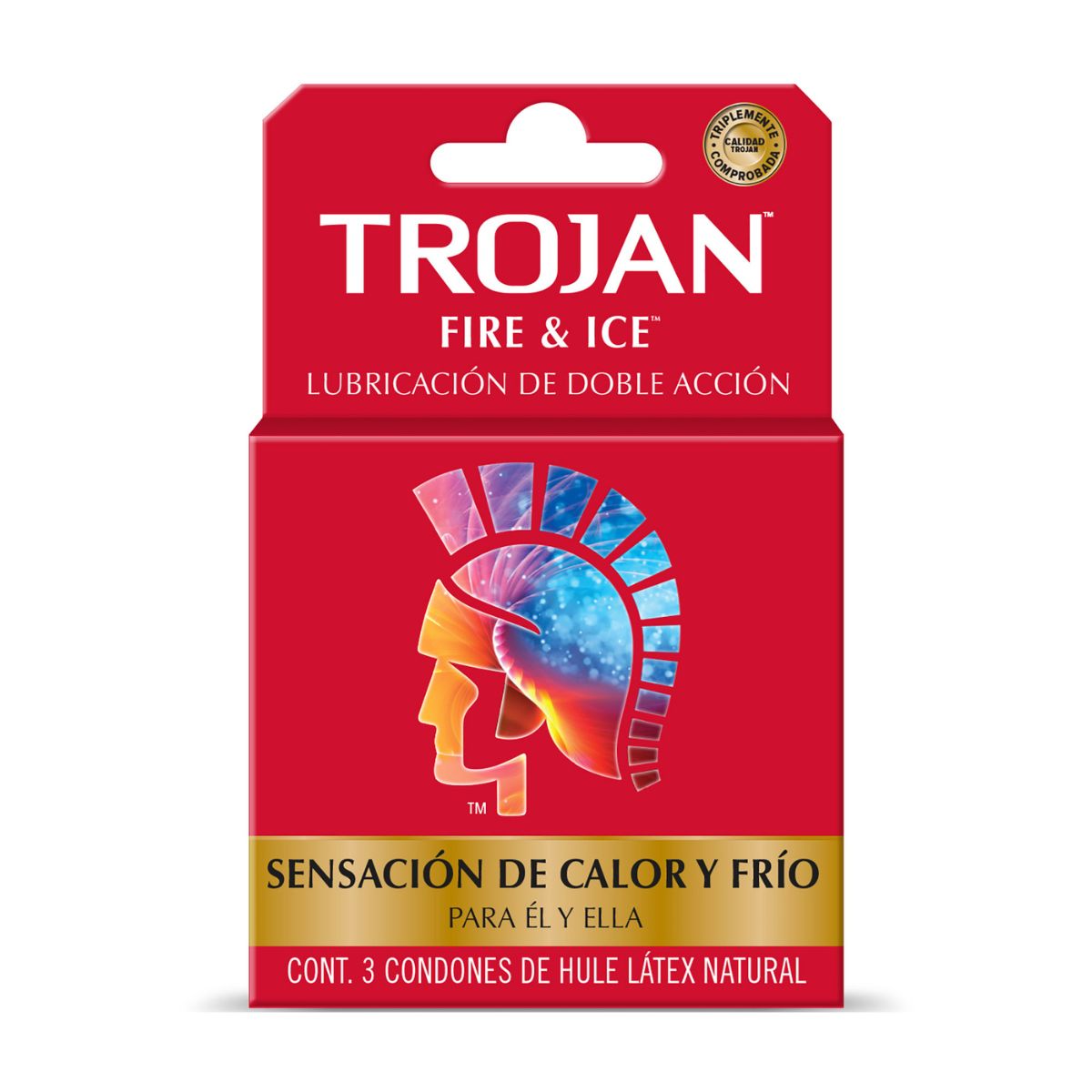 Preservativo Trojan Fire & Ice Con 3 Piezas