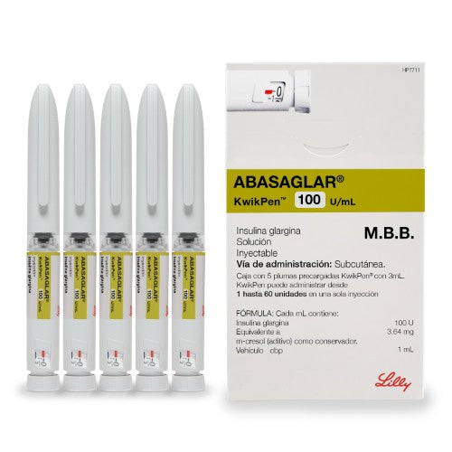 Abasaglar 100 Ui Solucion Inyectable Con 5 Plumas 3 Ml