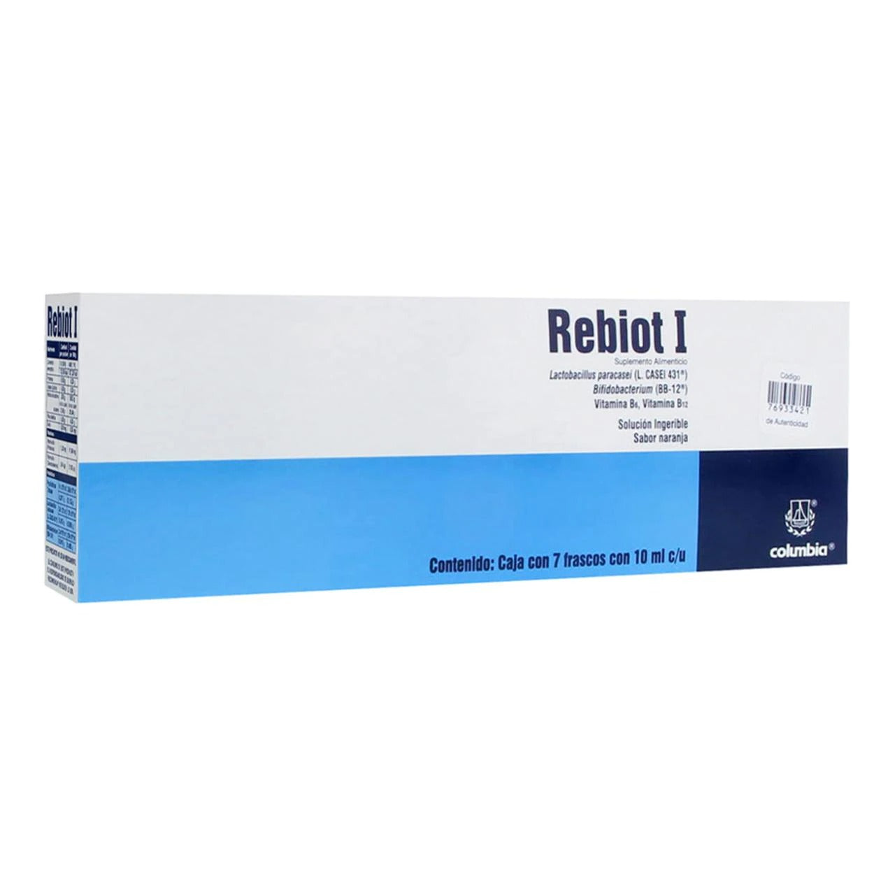 Rebiot I Suplemento Alimenticio Solucion 10 Ml Con 7 Piezas