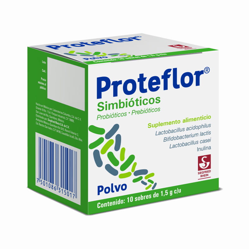 Proteflor - Caja Con 10 Sobres De 1.5 G (Simbióticos)