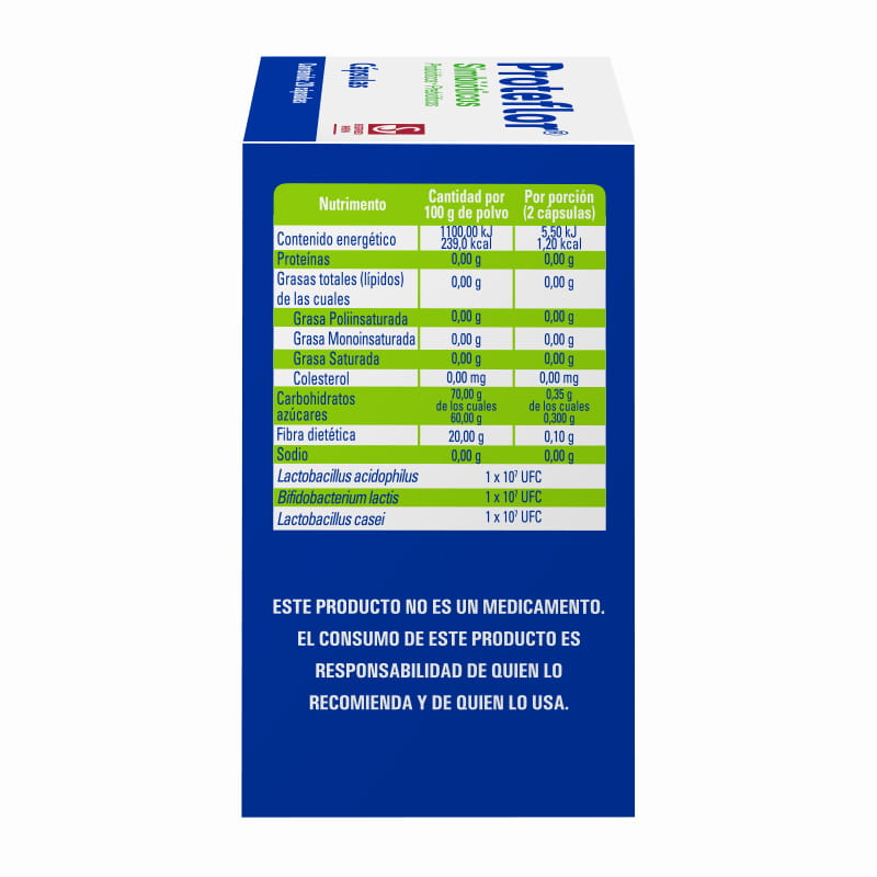 Proteflor 250Mg  - Caja Con 20 Cápsulas (Simbóticos)