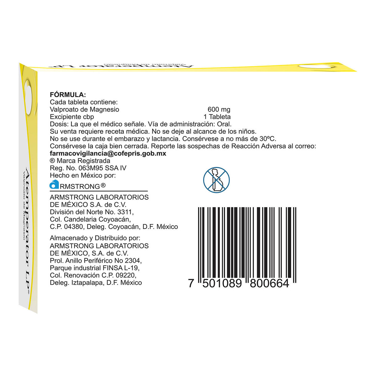 Atemperator-Lp 600 Mg Con 20 Tabletas