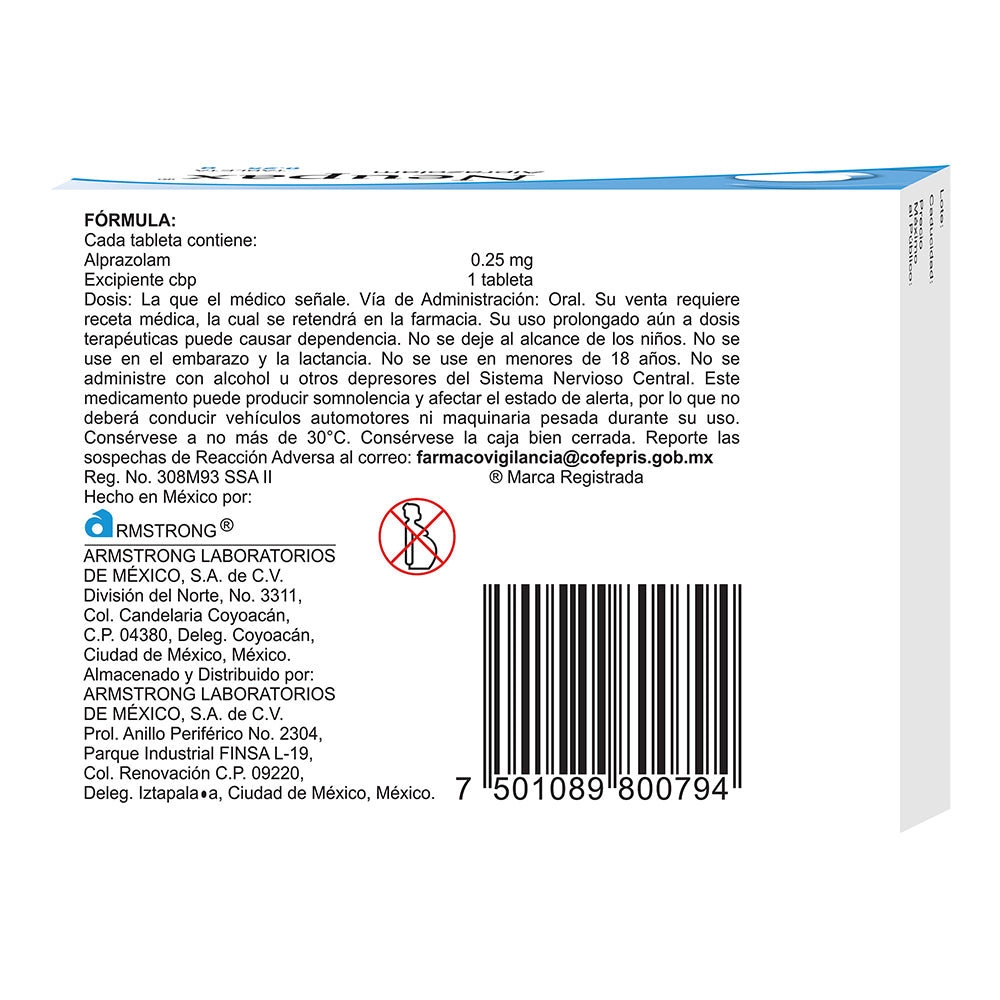 Neupax 0.25 Mg Con 90 Tabletas