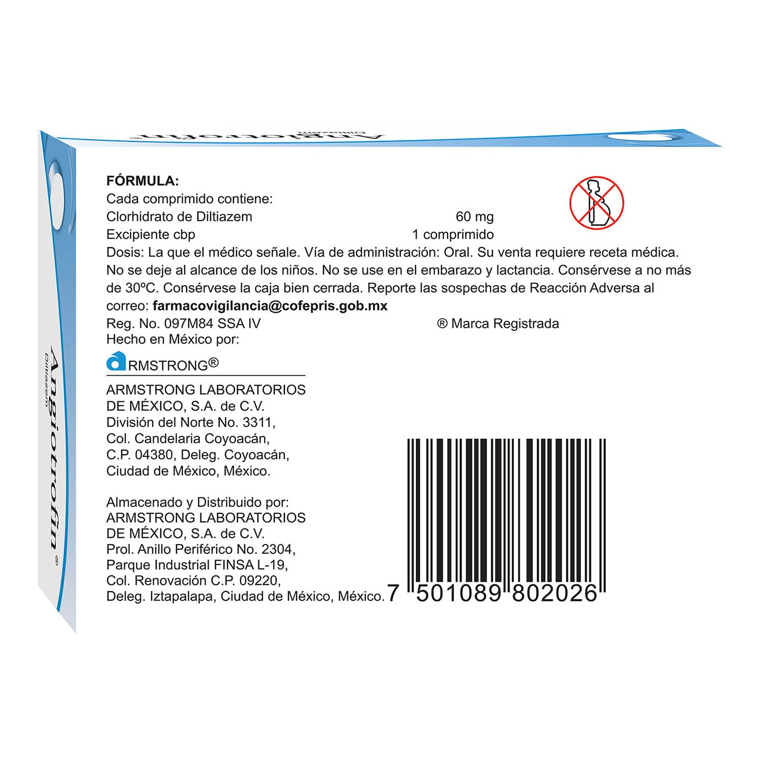 Angiotrofin 60 Mg Con 30 Tabletas