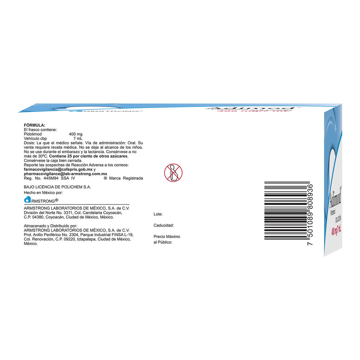 Adimod 400 Mg Solucion 7 X 10 Ml