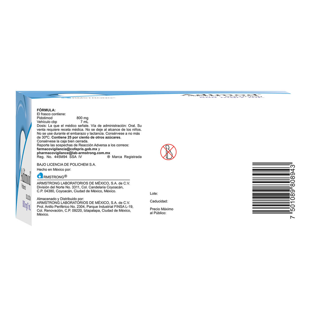 Adimod 800 Mg Solucion 7  X 10 Ml