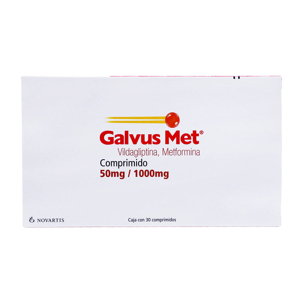 Galvus-Met 50/100 Mg Con 30 Comprimidos Recubiertos