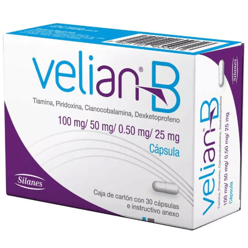 Velian B 100/50/0.50/25Mg 30 Caps