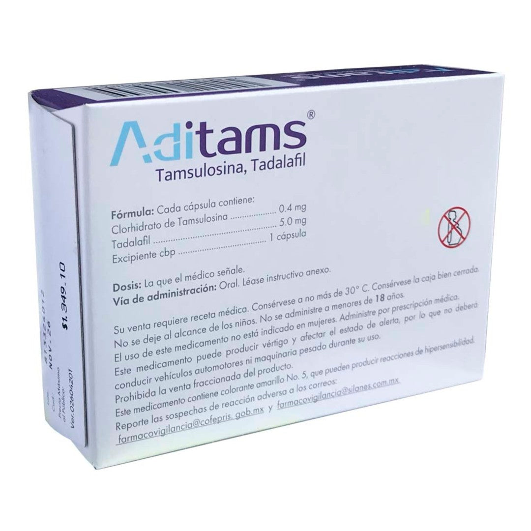 Aditams Lp 0.4/5 Mg Con 30 Capsulas