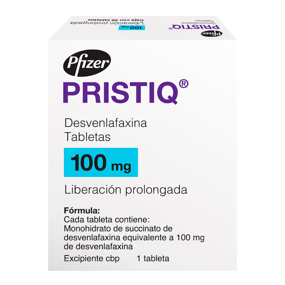 Pristiq 100 Mg Con 28 Tabletas Liberacion Prolongada