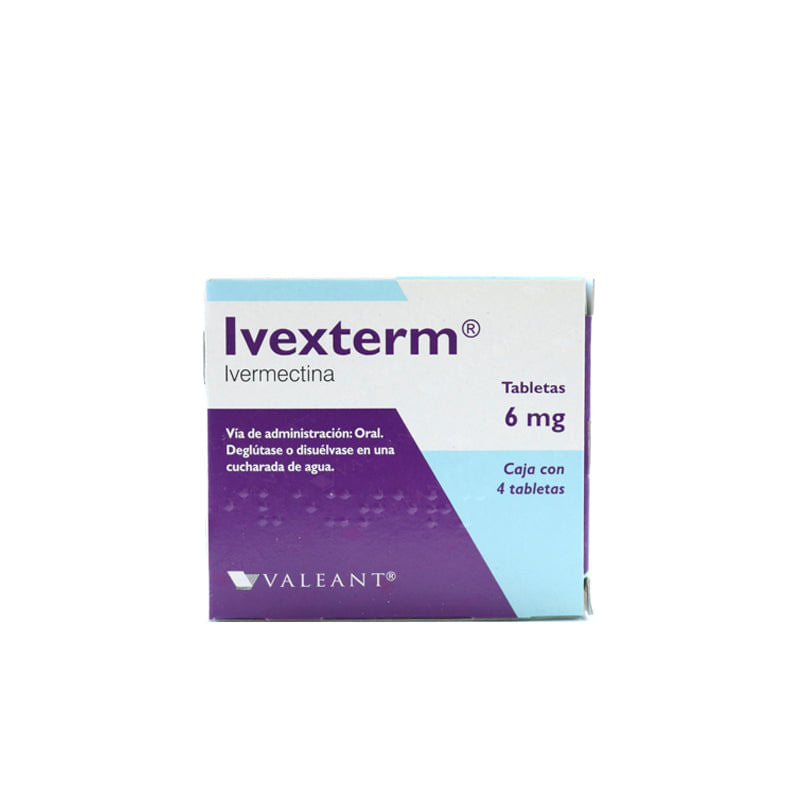 Ivexterm 6 Mg Con 4 Tabletas