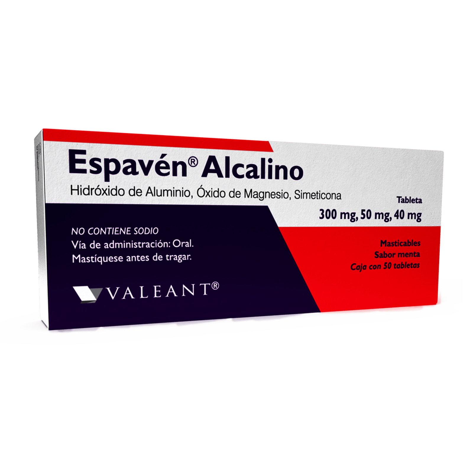 Espaven Alcalino 300 Mg Con 50 Tabletas