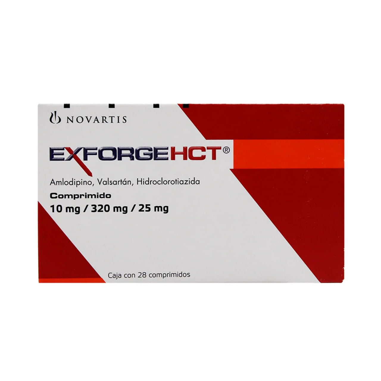 Exforge Hct 10 /320/25 Mg Con 28 Comprimidos