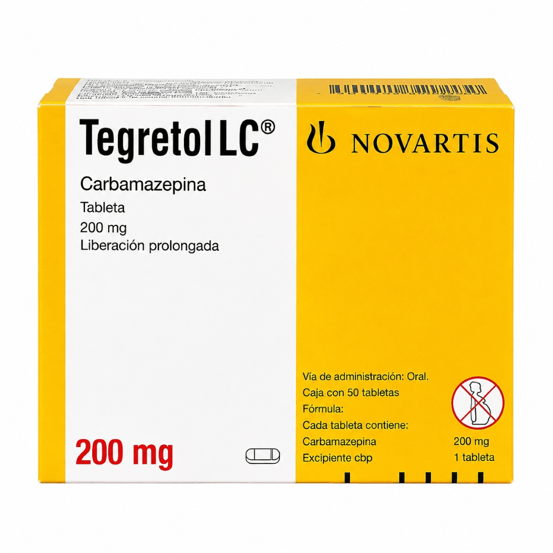 Tegretol Lc 200 Mg Con 50 Grageas