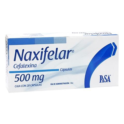 Naxifelar (Cefalexina) 500 Mg Capsulas Con 20