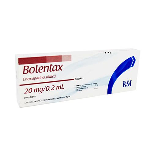 Bolentax (Enoxaparina) 20 Mg/0.2 Ml Con 2 Jeringas Prellenadas