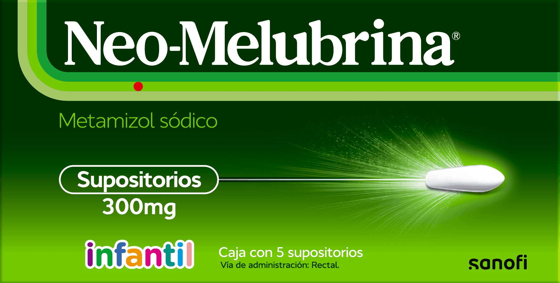 Neo-Melubrina 300 Mg Infantil Supositorios Con 5