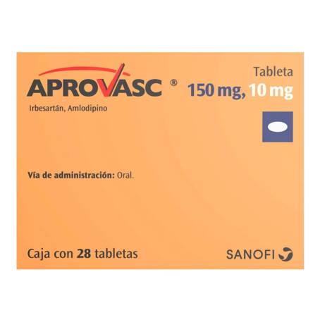 Aprovasc 150 10 Mg Con 28 Tabletas